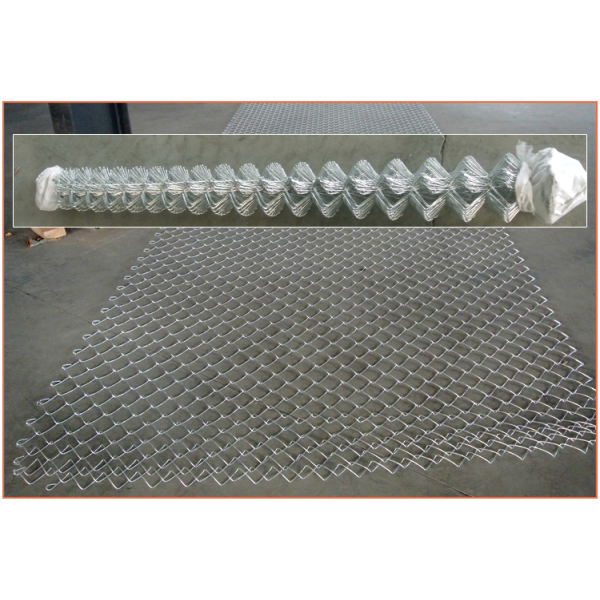 1.5 Inch Diamond Mesh Fence Powder Painted Chain Link Fence Any Ral Color