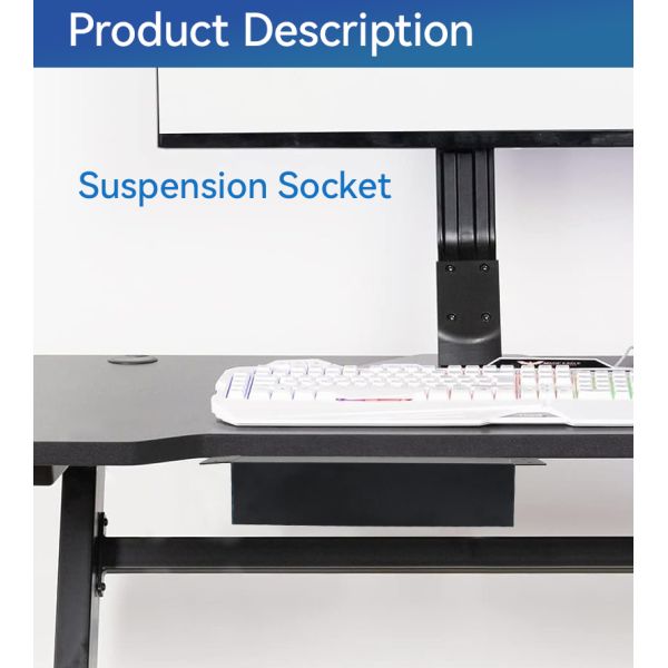 British Under Desk Power Strip Socket PDU Mountable Surge Protector