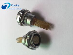 Buy cheap 26 Pin Female Socket Pcb Board Connectors ECG 2B With 2 Nuts Fixed Receptacle product