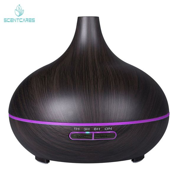 Wood Grain 300ml 50ml/H Ultrasonic Air Aroma Humidifier 0.65A