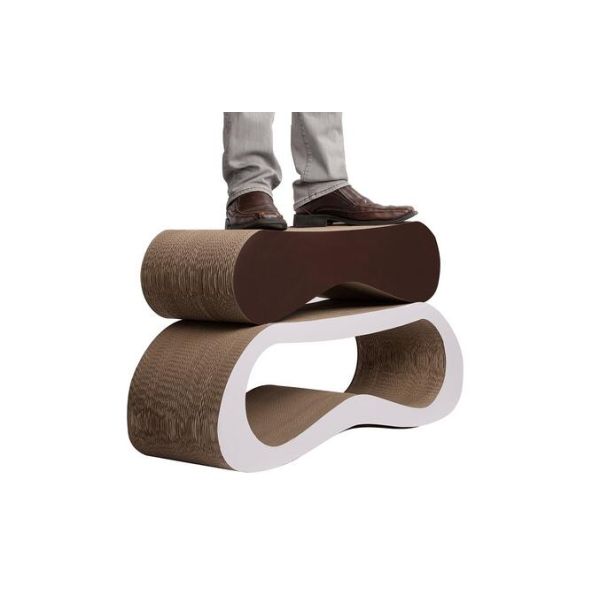 Double Layer Cat Scratch Lounge Full Sizes Condensed Cardboard Wave For Sleeping