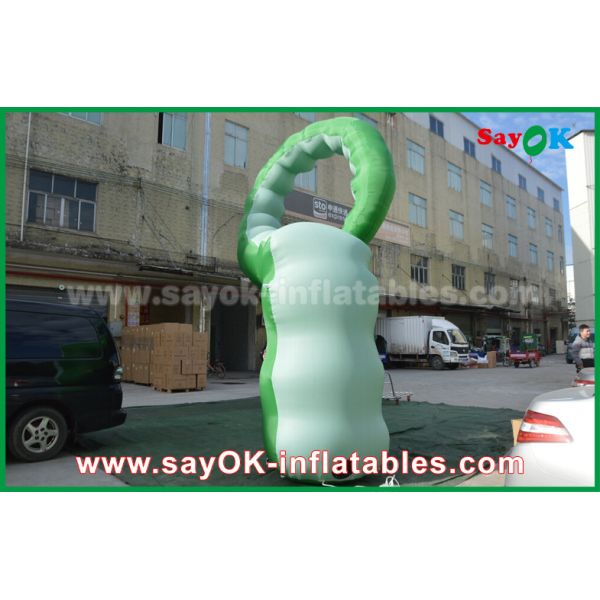 Advertising Inflatable Green Oxford Cloth Inflatable Cartoon Characters / Inflatable Caterpillar