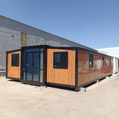 Environmental Protection 2 Bedroom Prefab Expandable Container House with Steel Door