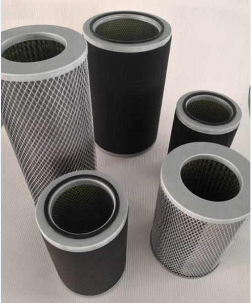 Quality Coalescing Oil Mist Filter Element 125 CFM With Galvanized Sheet End Cap for sale