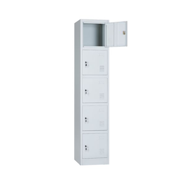 5 Doors Stainless Steel Locker Cabinet For Dormitory Waterproof Storage