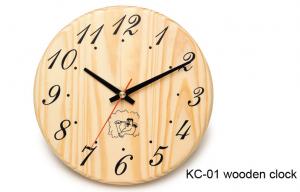 China Hemlock Wooden Clock for Sauna Room on sale