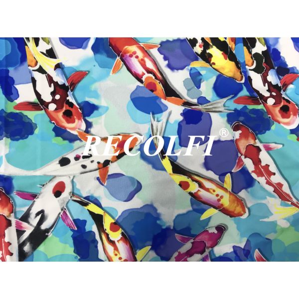 Usa Stretch Odor Control Recycled Material Fabric Customized Pattern Print