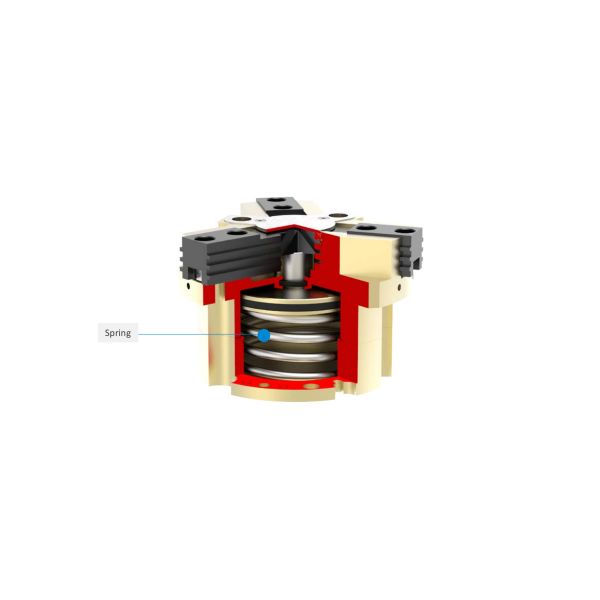 High Precision THB Pneumatic Gripper 3 Finger With Hollow Through