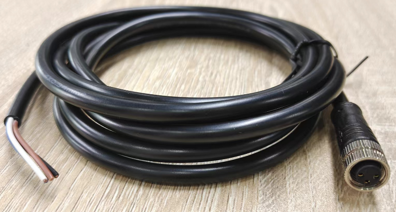 M12 Male / Female Aviation Socket 3/4/5/6/8/12/17-Core Pinhole Connector With Molded Rubber Core