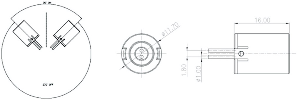 Switch Angle 15°~45° Roll Ball Switch Contact Resistance 300mΩ Max Durable