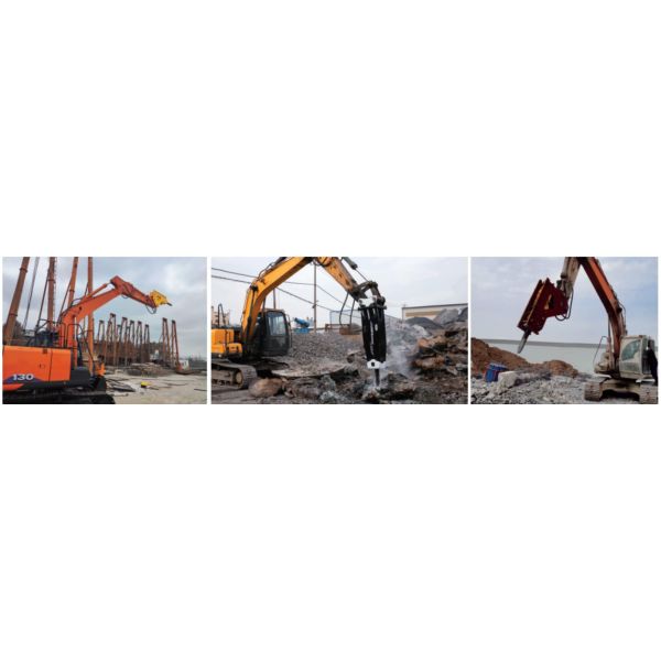 Pure Liquid Explosive Hydraulic Rock Breaker Hammer 7-14 ton Excavator Attachment