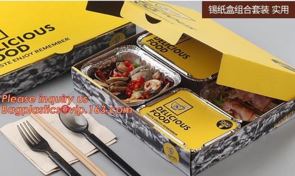 Disposable Square Small Aluminium Foil Bake Pan With Clear Dome Lid,barbecue tray,high quality aluminum foil barbecue tr