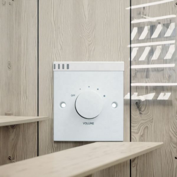 AT-460 60W Volume Control Switch White Color Speaker Wall Mount Volume Control