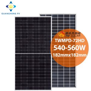 China TW Solar Panel P Type Solar Panel 560W 144 Half Cells on sale