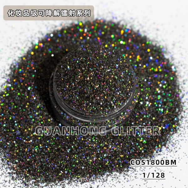 Natural Plant Environmentally Friendly Glitter Cellulose Fiber Biodegradable Cosmetic Glitter Bulk Pigment