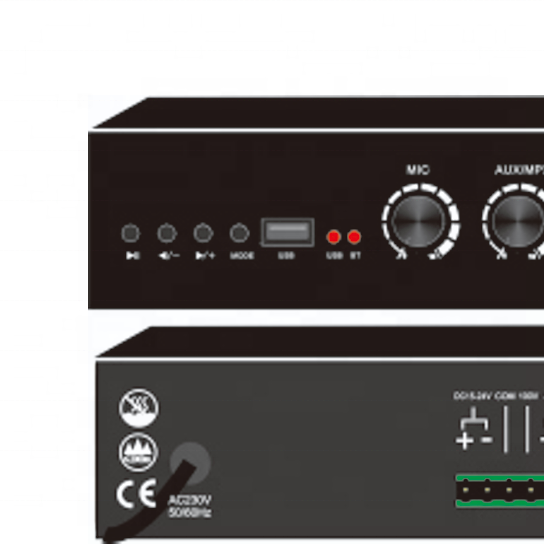 OEM ODM Bluetooth MP3 40W Mixing Amplifier Small Table 1U Metal Material