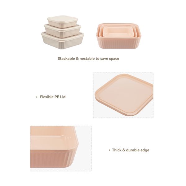 IKOO Borosilicate glass food storage containers with Lid