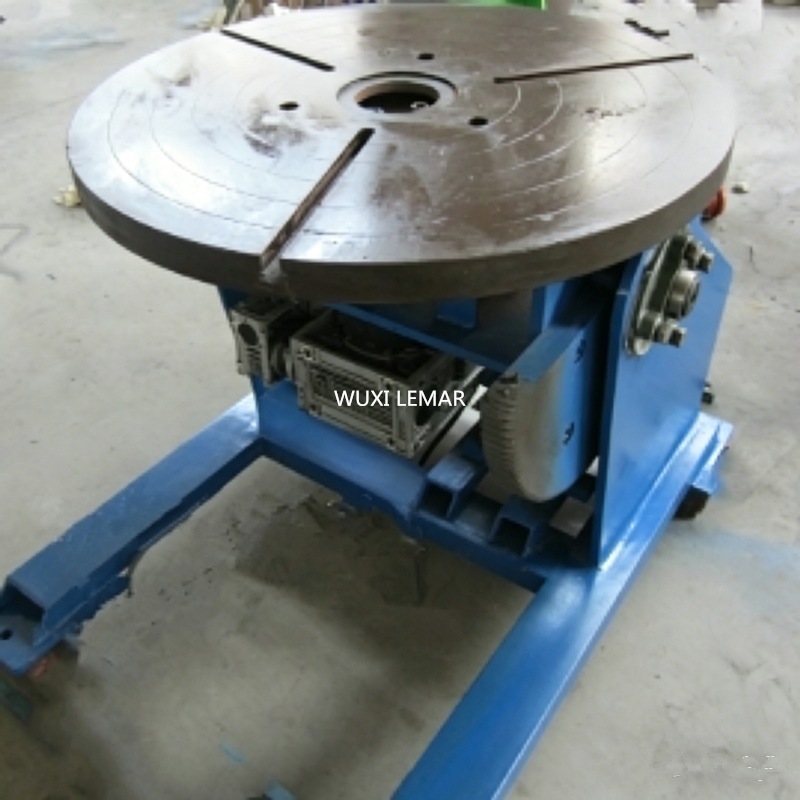 600kg Bench Welding Positioner, Variable Speed Rotary Turning Table for Stainless Steel Workpiece Welding