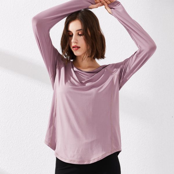 Hot Design Lightweight Stretch Sports Functional Training Lady T-Shirt