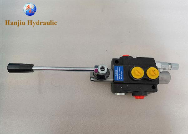 2 Spool Hydraulic Joystick Control Valve 11gpm , Double Acting Cylinder