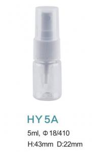 China face fine mist spray bottle 5ml PET plastic cosmetic tan water deodorant spray bottle 18/410 on sale