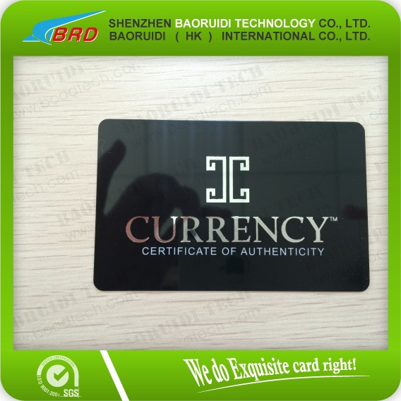 Plastic Warranty Card Guarantee Card