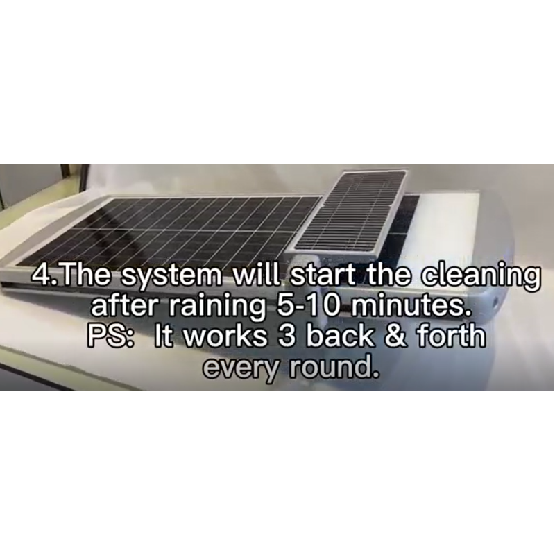 Newest All In One IP65 Lithium Battery Powered Smart Self Cleaning Solar Street Light