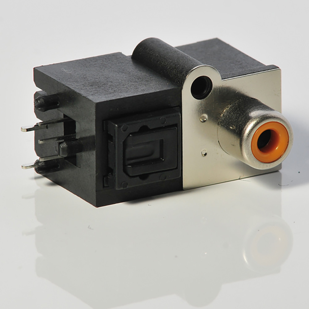 AV-GQR05B 25Mbps 3-5V Toslink Optical Receiver With RCA Coaxial SPDIF Socket For PCB