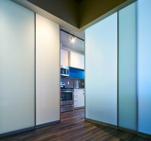 Buy cheap Modern Frosted  Glass Office Partition Walls / Glass Office Dividers product