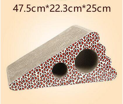 Incline Modern Cat Bed Corrugated Renewable Materials With Bottom Activity Holes