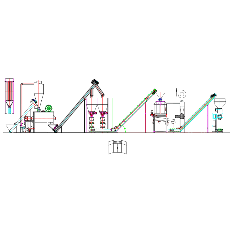 Animal poultry livestock cattle chicken Feed Pellet Production Line