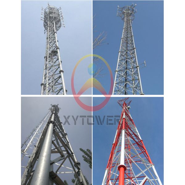 25 Meter Steel Pipe Lattice Self Supporting Communication Internet Service Provider 5G Towers