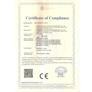 Shenzhen Ewin Lighting Technology CO., Limited Certifications