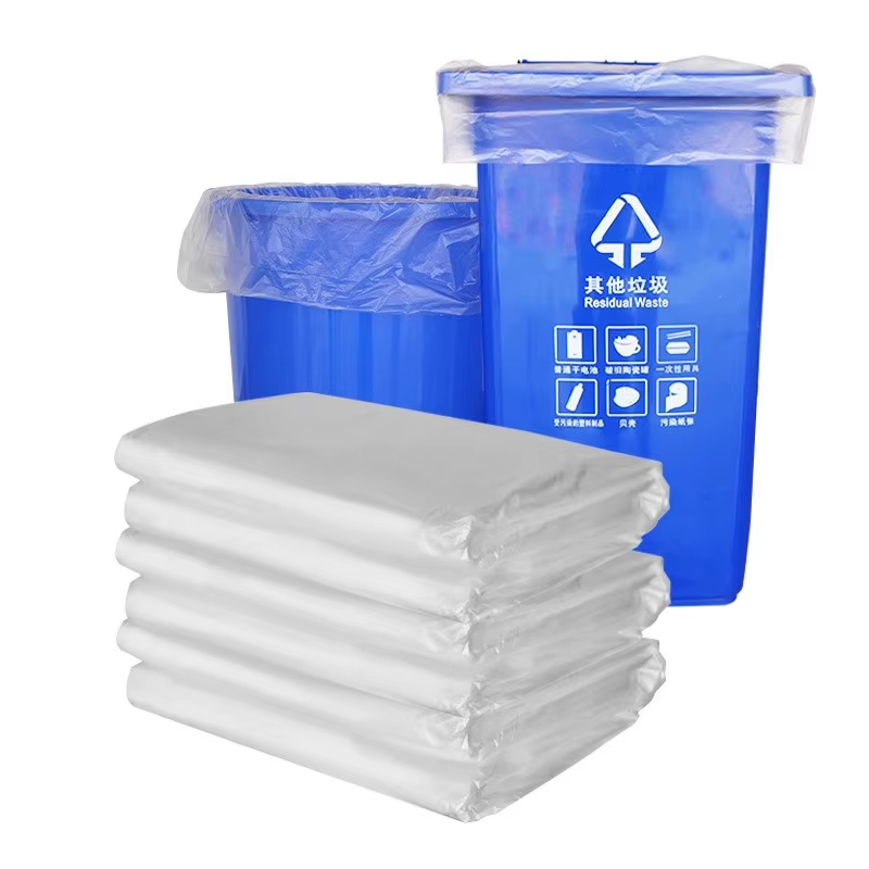 Customized 55-gallon industrial black garbage bags, environmentally friendly heavy-duty polyethylene garbage bags, moisture-proof wholesale available
