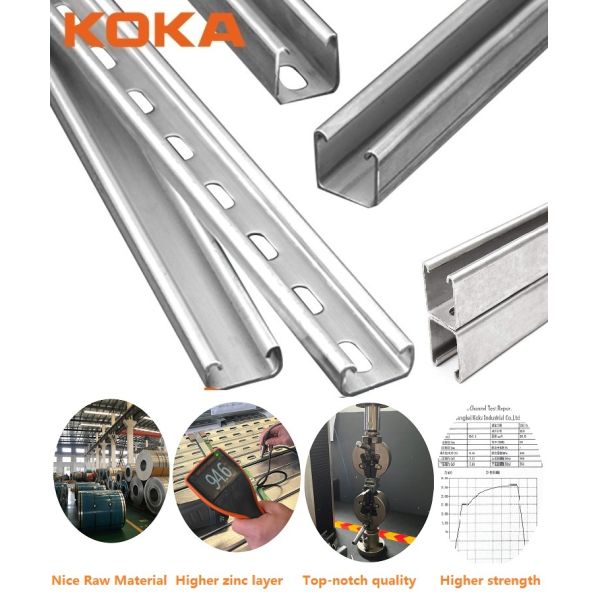 Heavy Duty Metal 50x50x3 Square Channel Steel Profile Rail