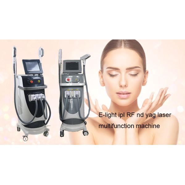 Anti Aging Laser Multifunction Beauty Machine 3 In 1 IP Nd Yag RF Wrinkle Removal Machine