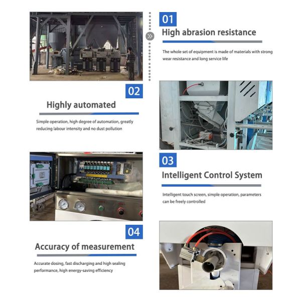 220V Pneumatic Valve Bag Powder Packaging Machine Automatic Sand Packaging Equipment