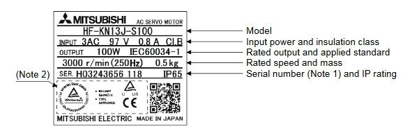7.0KW J3 Series Mitsubishi  HF-SP702BK Industrial AC SERVO Motor 2000rpm 143vac 0