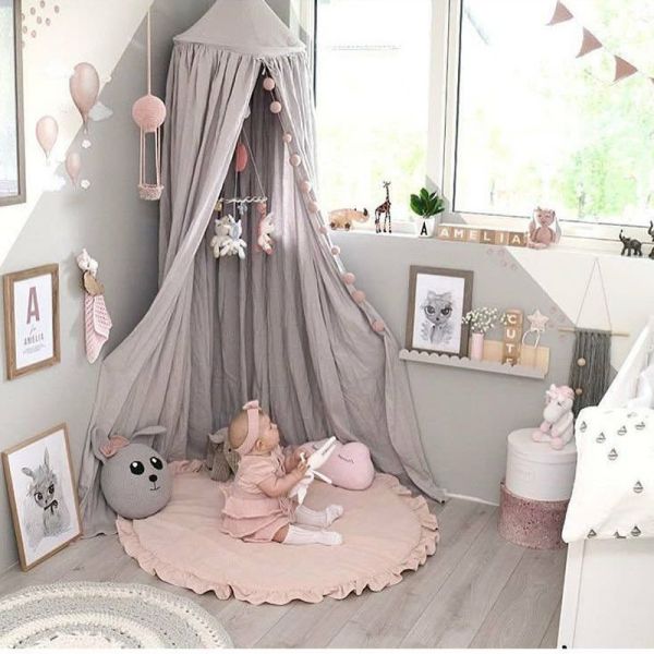D100CM Washable 100% Cotton Newborn Baby Play Mat ASTM