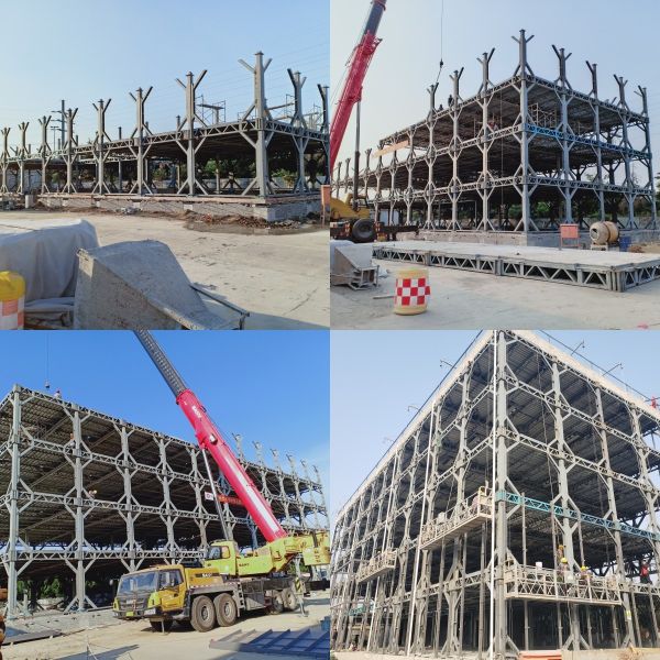 Steel Frame Commercial Building Metal Sheds 50 Years Life span