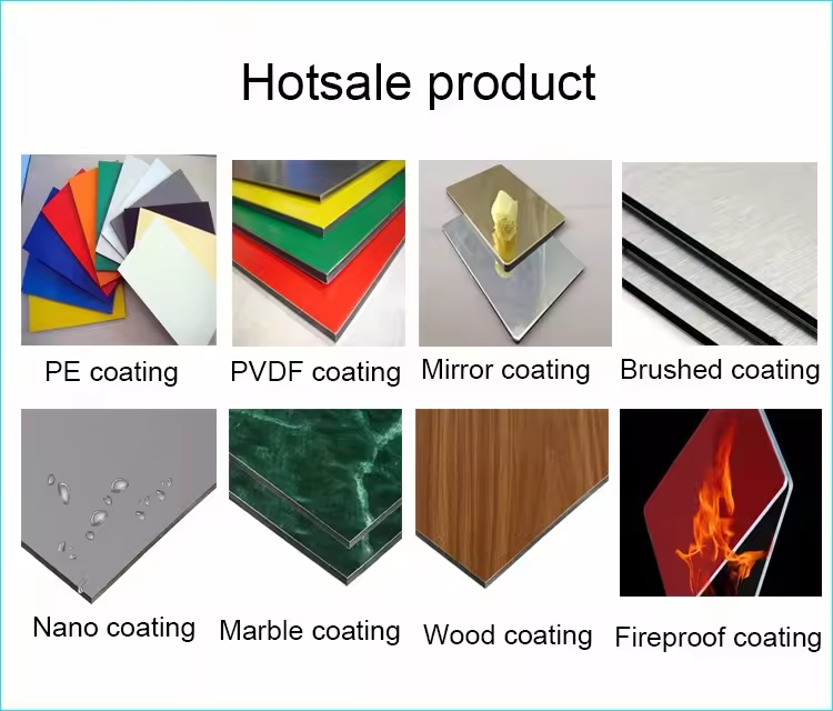 3mm Scratch-resistant Dark Red Aluminum Wood Finish Wood Grain Acm Panels Pvdf Coating Composite Panels