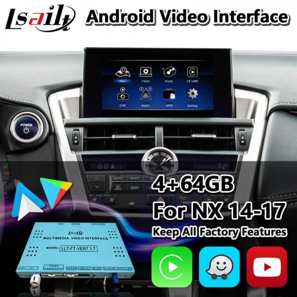 Quality Lsailt Android Multimedia Video Interface for Lexus NX300h NX200t NX F-Sport Touchpad Control 2014-2017 for sale
