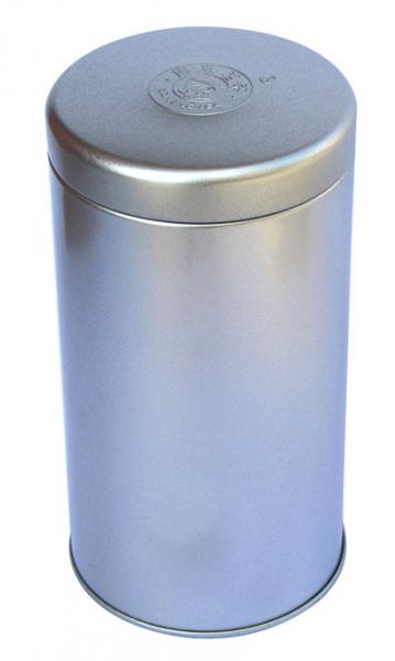 Plain Silver Tin Tea Canisters Dia80 x 55hmm , Awesome Tea Packaging Tin Box