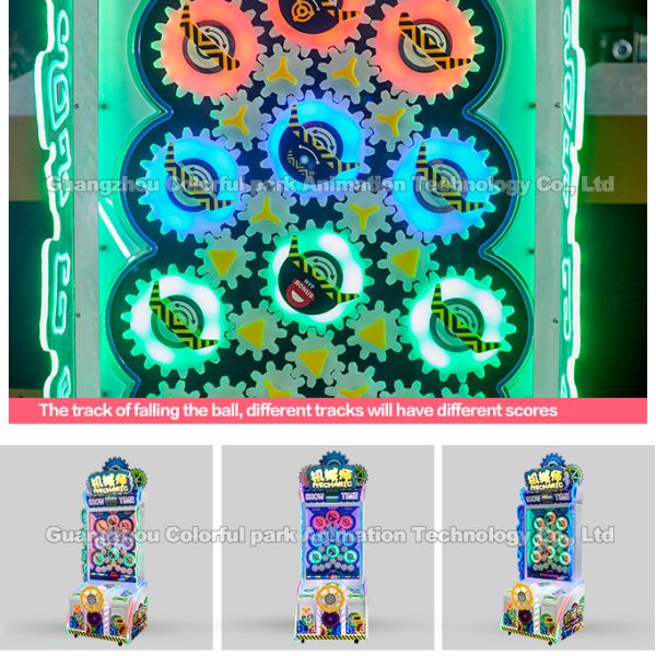 Coin Op Ticket Redemption Machine , 2P Lucky Ball Mechanical Arcade Games