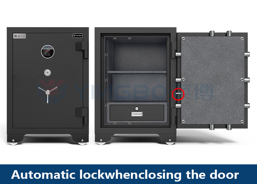 Good Safe Box With Fingerprint Lock Durable Solid Steel Anti Theft Fire Proof Safe Box