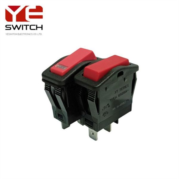 16A Rocker Round Momentary Switch High Current Custom Push Button