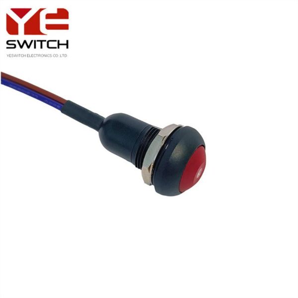 500VDC Waterproof Button Switch Plastic DOT Dome 22mm Push Button Switch