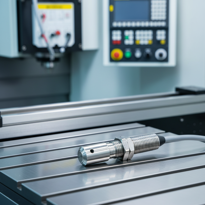 MTSM8L-TS Plunger Type Tool Setter Sensor 5mm Diameter 0.001mm Accuracy NO Output for Dental Carving Glass Jade CNC Machines