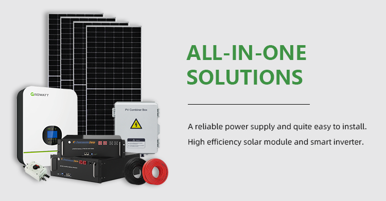 Monocrystalline Silicon 5KW 8KW 10KW Solar Power System Kit Hybrid Complete for Home