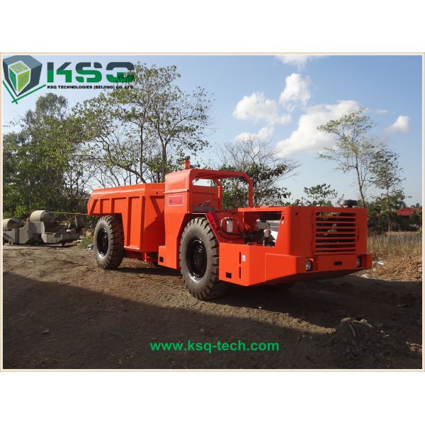 RT - 20 Heavy Duty Dump Truck With DANA Axles For Roadway / Railway Tunneling Underground Mining dump truck